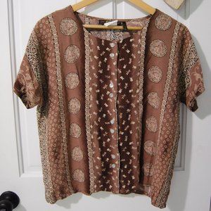 Vintage Two Roads button up short sleeve